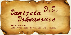 Danijela Dokmanović vizit kartica